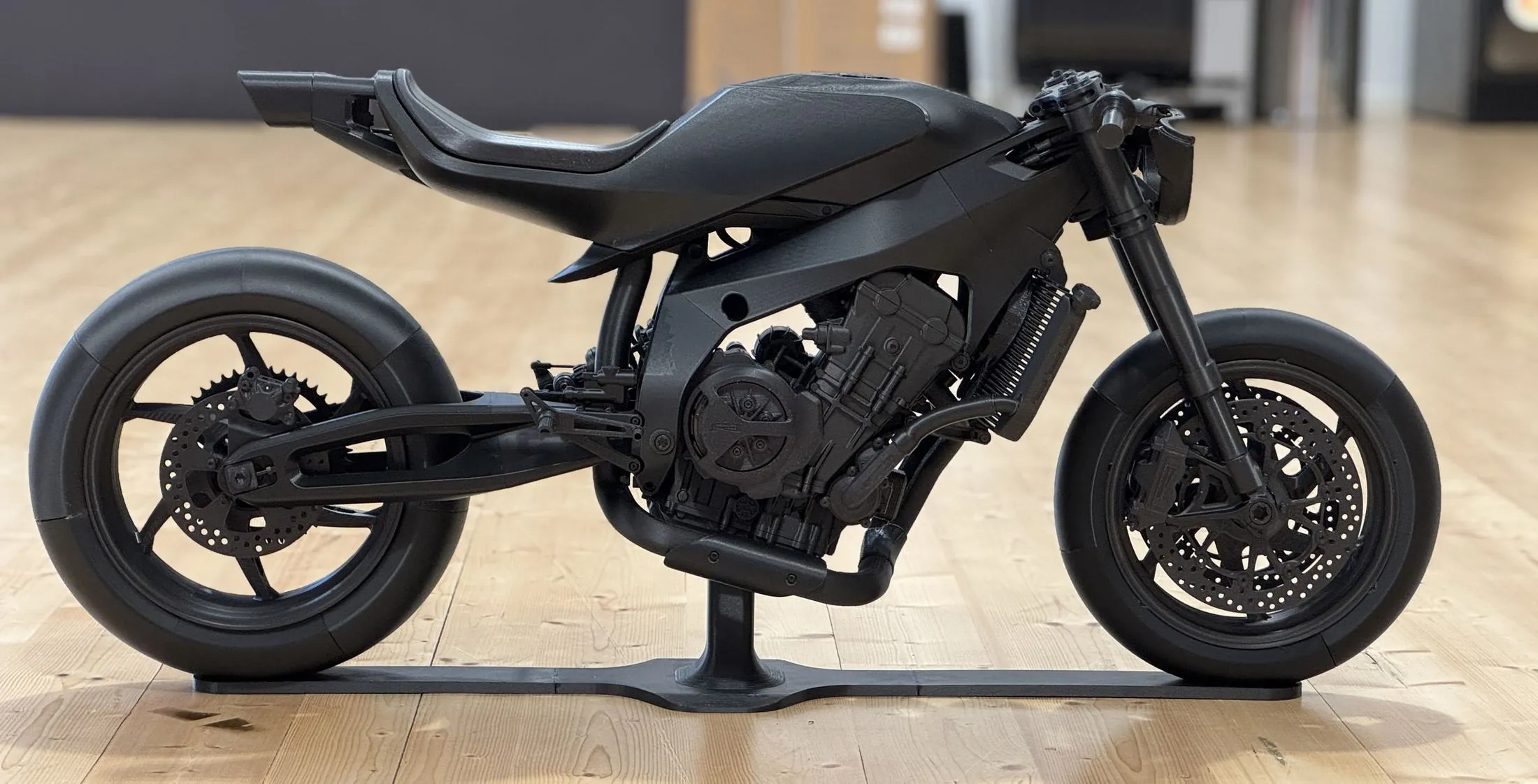 E8 half-scale model, side view