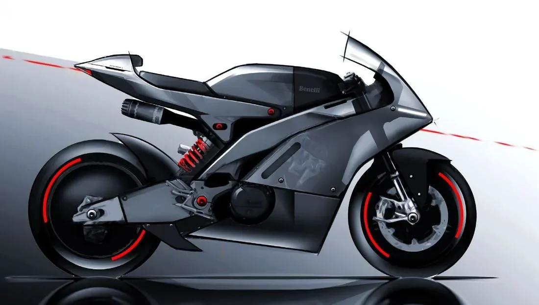 Benelli Tornado 2030 quick render, side view