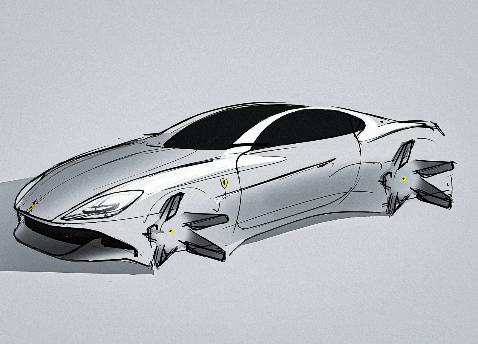 Ferrari GT, front three-quarter