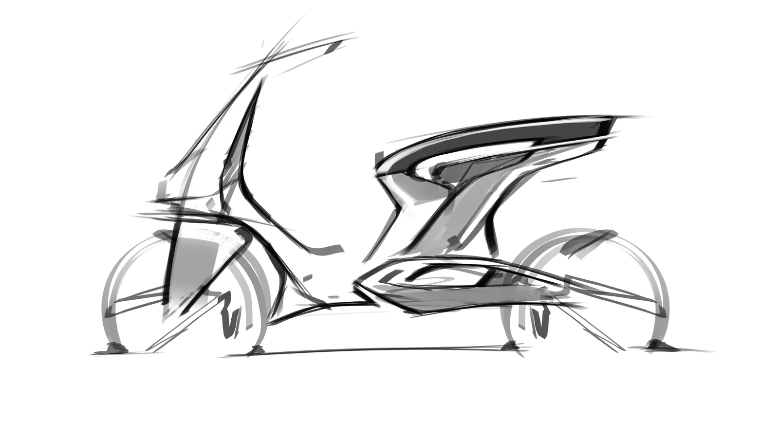 Scooter, quick side sketch